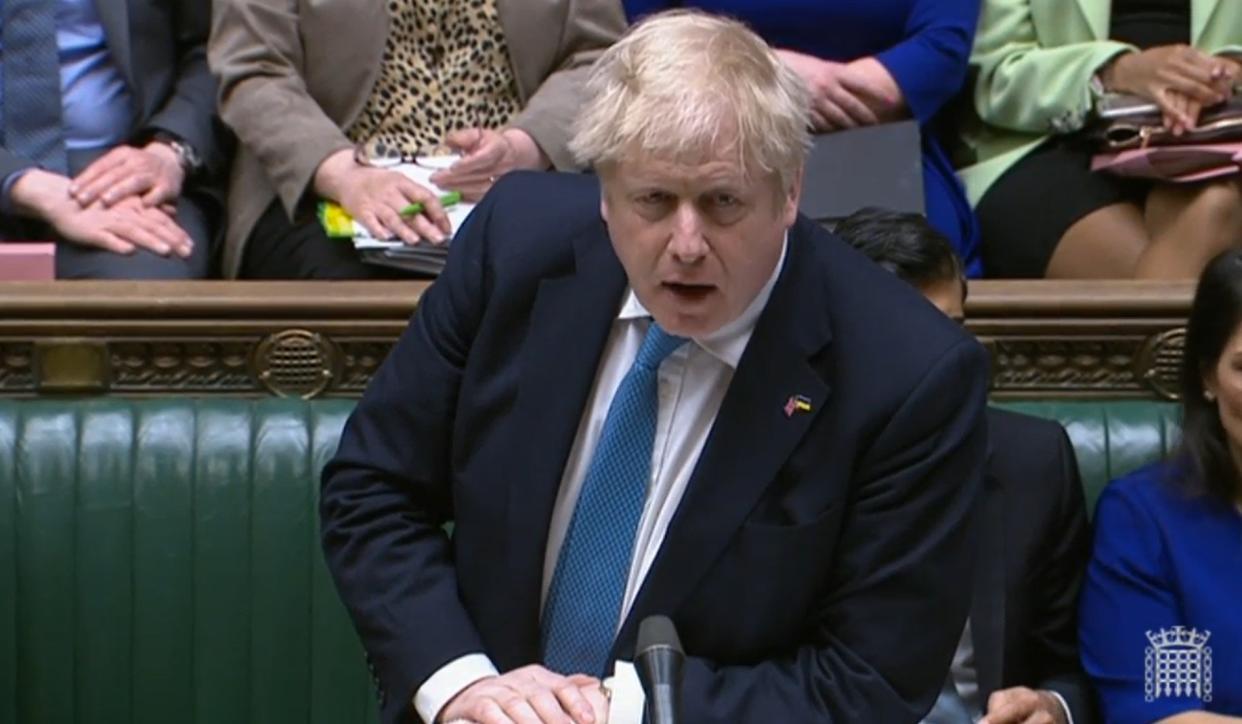 Prime Minister Boris Johnson made the comments shortly after P&O announced a compensation package for furloughed workers.  Photo: House of Commons/PA Images via Getty Images