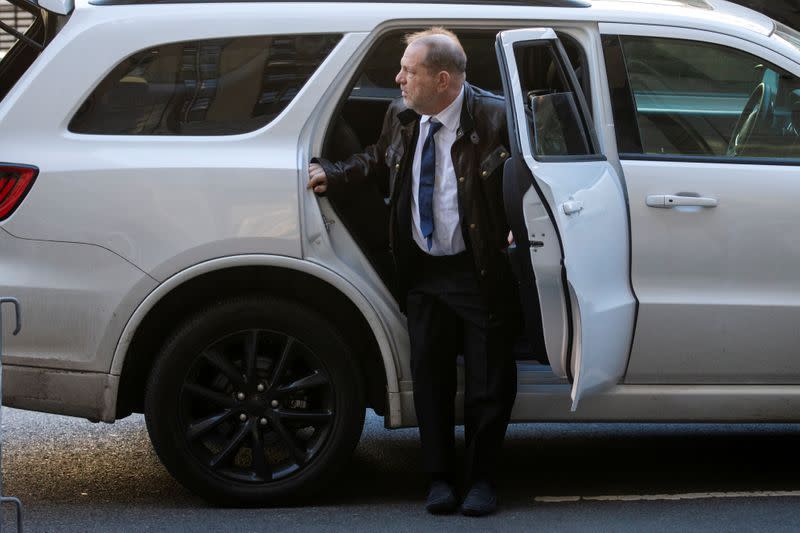 Film producer Weinstein arrives at New York Criminal Court for his sexual assault trial in the Manhattan borough of New York City