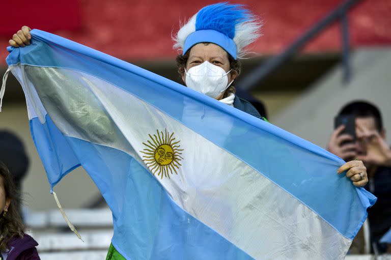 Mundo celeste y blanco; el Monumental vivió una fiesta singular con el triunfo de Argentina