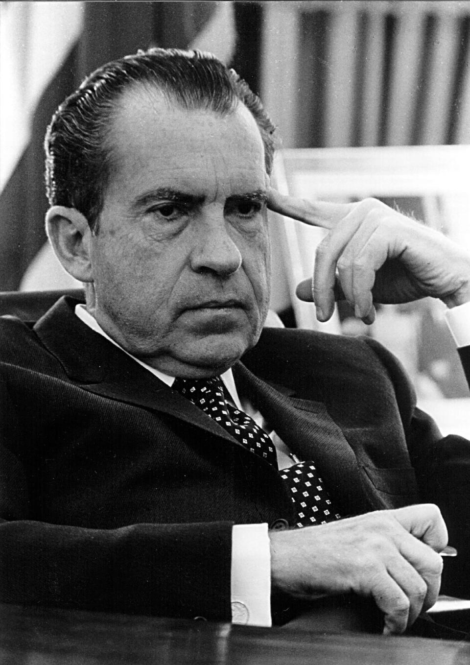 President Richard Nixon in the Oval Office on 19 February 1970 (Getty Images)