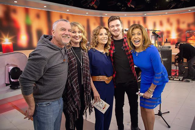 <p>Morgan Wallen Instagram</p> Morgan Wallen and his parents Lesli and Tommy Wallen with Kathie Lee Gifford and Hoda Kotb on the 'TODAY' show. .