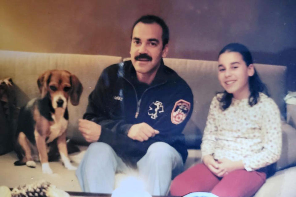 A picture of Devyn with her father, around the time of 9/11. (Courtesy Devyn Rafols-Nuñez)