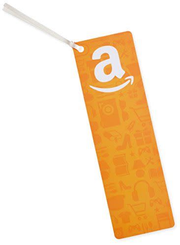 39) Bookmark-Shaped Gift Card