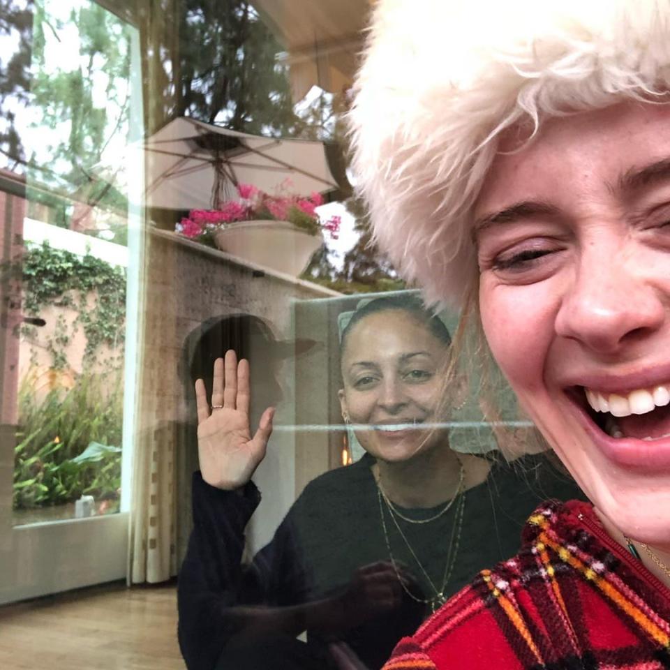 Adele and Nicole Richie at Christmas