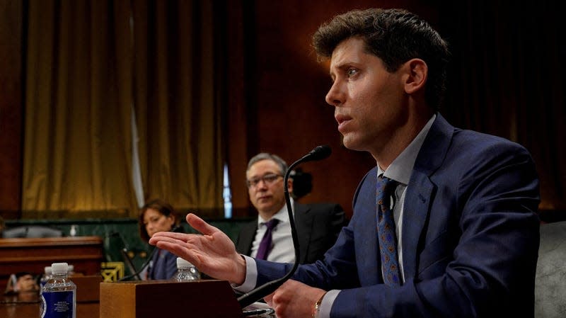 OpenAI CEO Sam Altman testifies before Congress.