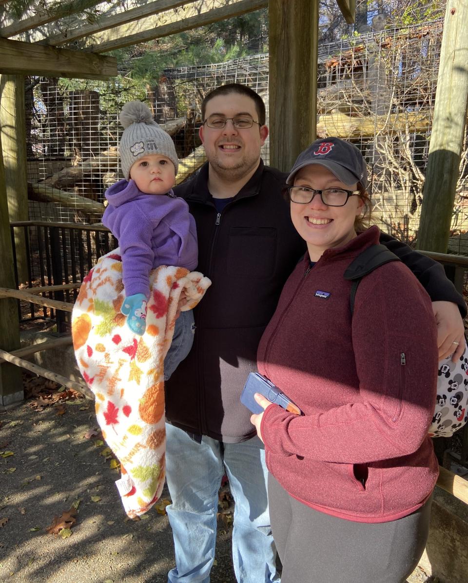 Tim and Meghan Christ and their daughter Holly are back home together following Tim's heart transplant.