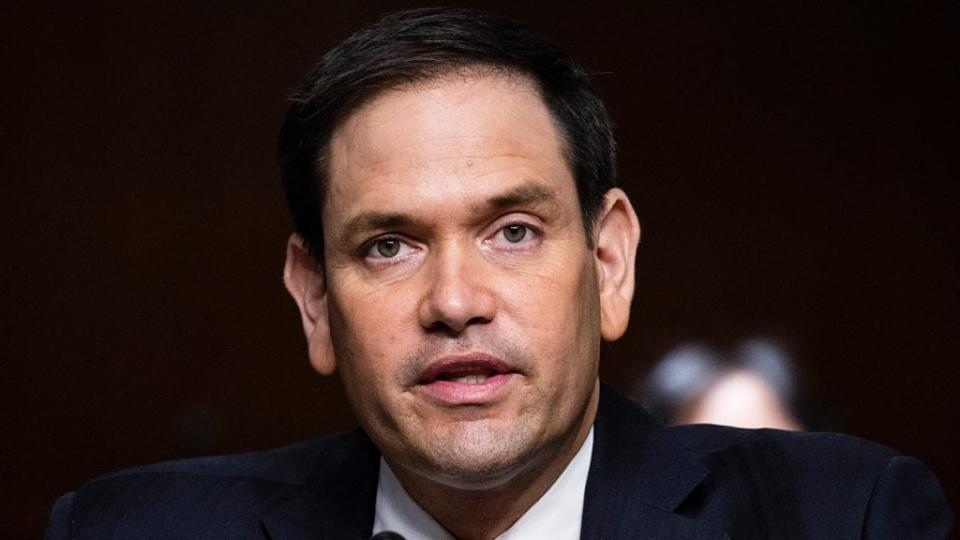 Florida Sen. Marco Rubio received swift backlash after his Sunday tweet, which read: “Dr. Fauci lied about masks in March. Dr. Fauci has been distorting the level of vaccination needed for herd immunity.” (Photo by Tasos Katopodis/Getty Images)