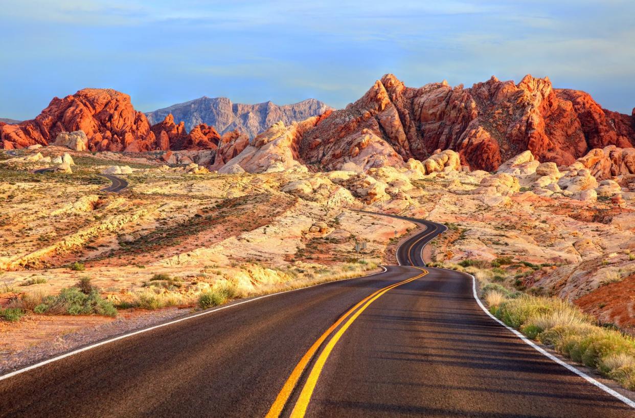 Valley of Fire State Park is a public recreation and nature preservation located 50 miles northeast of Las Vegas