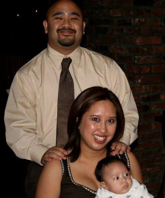 Michelle, Jerry and baby JJ. Photos courtesy of Michelle Crispino.