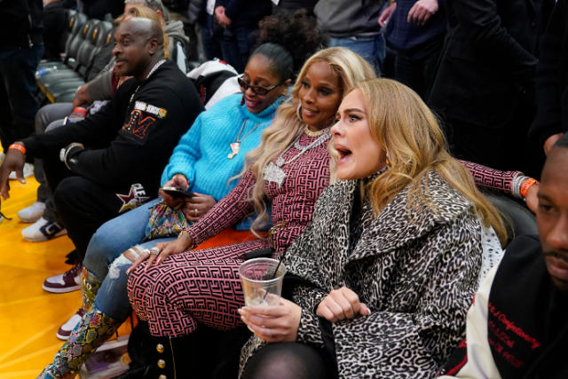 Adele Attends All Star Weekend with Rich Paul in a $14,700 Maison Alaïa  Leopard Calf Hair Coat And Matching Dress – Fashion Bomb Daily