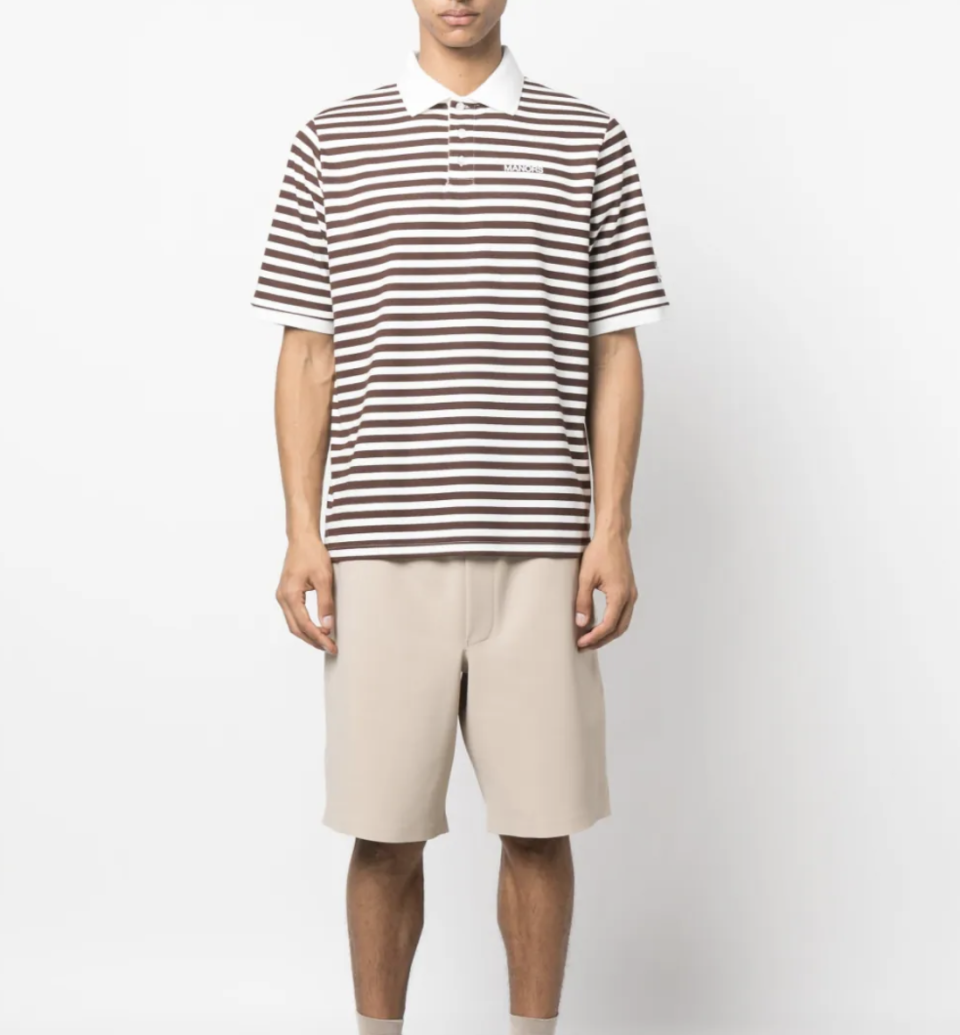 <p><a href="https://go.redirectingat.com?id=74968X1596630&url=https%3A%2F%2Fwww.farfetch.com%2Fshopping%2Fmen%2Fmanors-golf-logo-print-striped-polo-shirt-item-19812919.aspx&sref=https%3A%2F%2Fwww.esquire.com%2Fstyle%2Fmens-fashion%2Fg36197949%2Fbest-golf-clothing-brands%2F" rel="nofollow noopener" target="_blank" data-ylk="slk:Shop Now;elm:context_link;itc:0;sec:content-canvas" class="link ">Shop Now</a></p><p>Striped Polo Shirt</p><p>farfetch.com</p><p>$80.00</p>