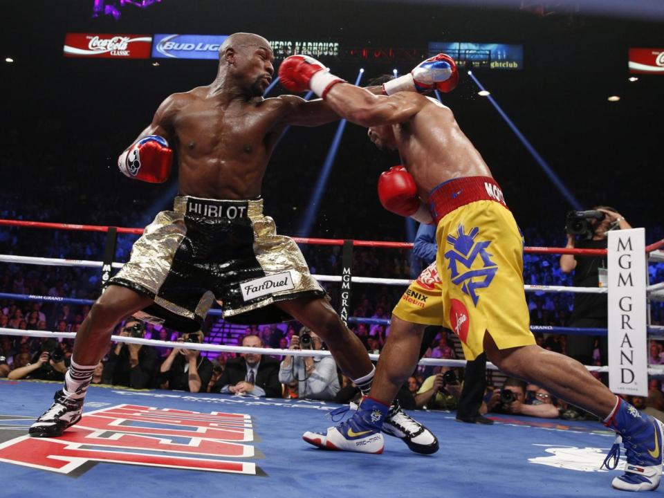 Mayweather Productions and Top Rank co-promoted the Pacquiao fight (Getty Images)
