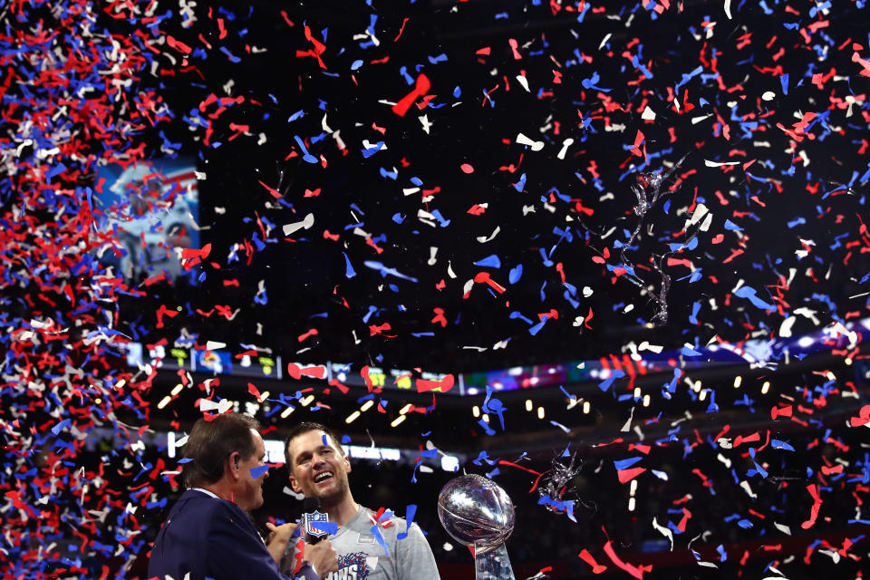 Tom Brady wins his sixth Super Bowl title in Atlanta, Ga. (Photo: Getty Images)