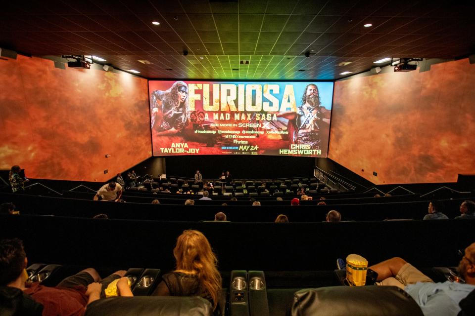 Mary Pickford Theatre is D'Place unveiled ScreenX, a new 270-degree panoramic screen, with a special showing of "Furiosa: A Mad Max Saga" in Cathedral City, Calif., on Wed., May 22, 2024.