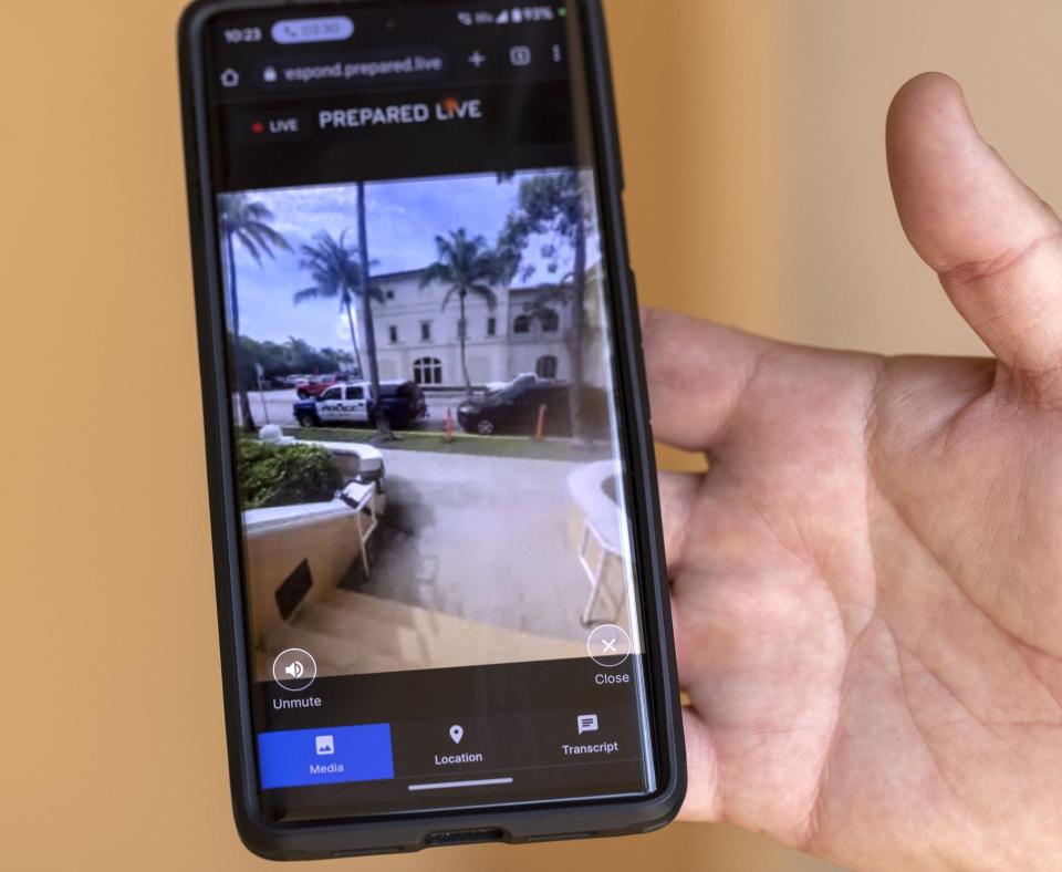 Prepared Live, a new technology introduced by the Palm Beach police and fire departments, allows callers to text and livestream with the town's 911 dispatch center during emergency situations.