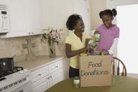 <p>For a truly feel-good activity, collect canned goods and other non-perishable food items to donate to your local food bank. </p>