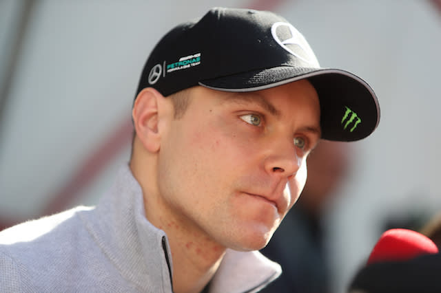 Mercedes' Valtteri Bottas during day one of testing ahead of the 2017 Formula One season at the Circuit de Catalunya, Barcelona.