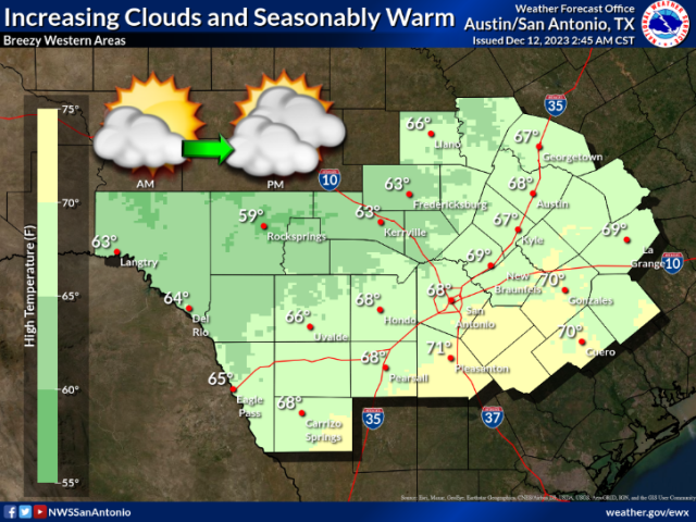 Rain On The Way To Austin Thursday