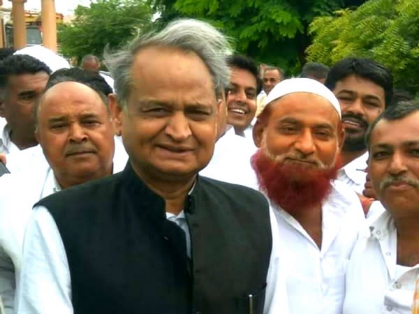 Haji Umardeen Sindhi as Pradhan , Phalodi with CM Ashok Gehlot