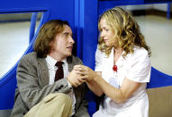 <b>Hamlet 2 (2008)</b><br> <b>Scene:</b> Just before the credits roll, it's made clear that deadbeat drama teacher Dana Marschz (Steve Coogan) has oddly realized his ultimate Broadway dream. He also gets the girl -- Elisabeth Shue (who plays herself). The two celebrate by licking each other's tongues.<br> <b>Why It Works:</b> Again, it's delightfully lurid