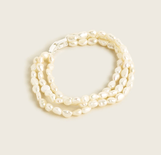2) Layered Pearl Bracelet