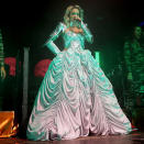 <b>Rita Ora's Emilio Pucci Radioactive tour wardrobe </b><br><br>The singer worked the Pucci dress on stage in Manchester.<br><br>© WENN