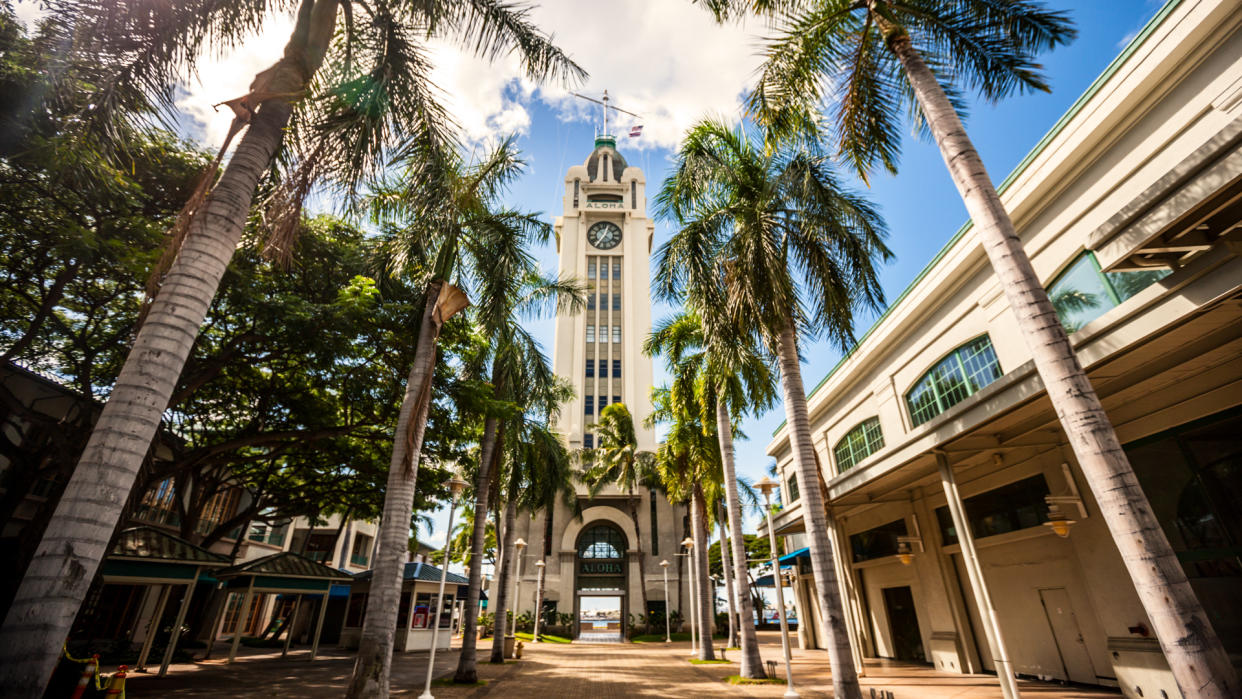 Aloha Tower, Honolulu, Oahu, Hawaii.