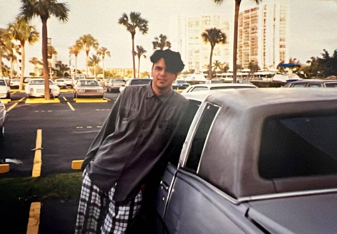 Paul Tei at 17 after a visit to The Mall at 163rd Street. Tei said he would pick his then girlfriend up after her classes at North Miami Beach High School and the pair would “linger at the mall” until it was time for him to drop her off at her apartment off of 163rd Street and Collins Avenue. That’s where this photo was taken in December 1986. Courtesy Paul Tei