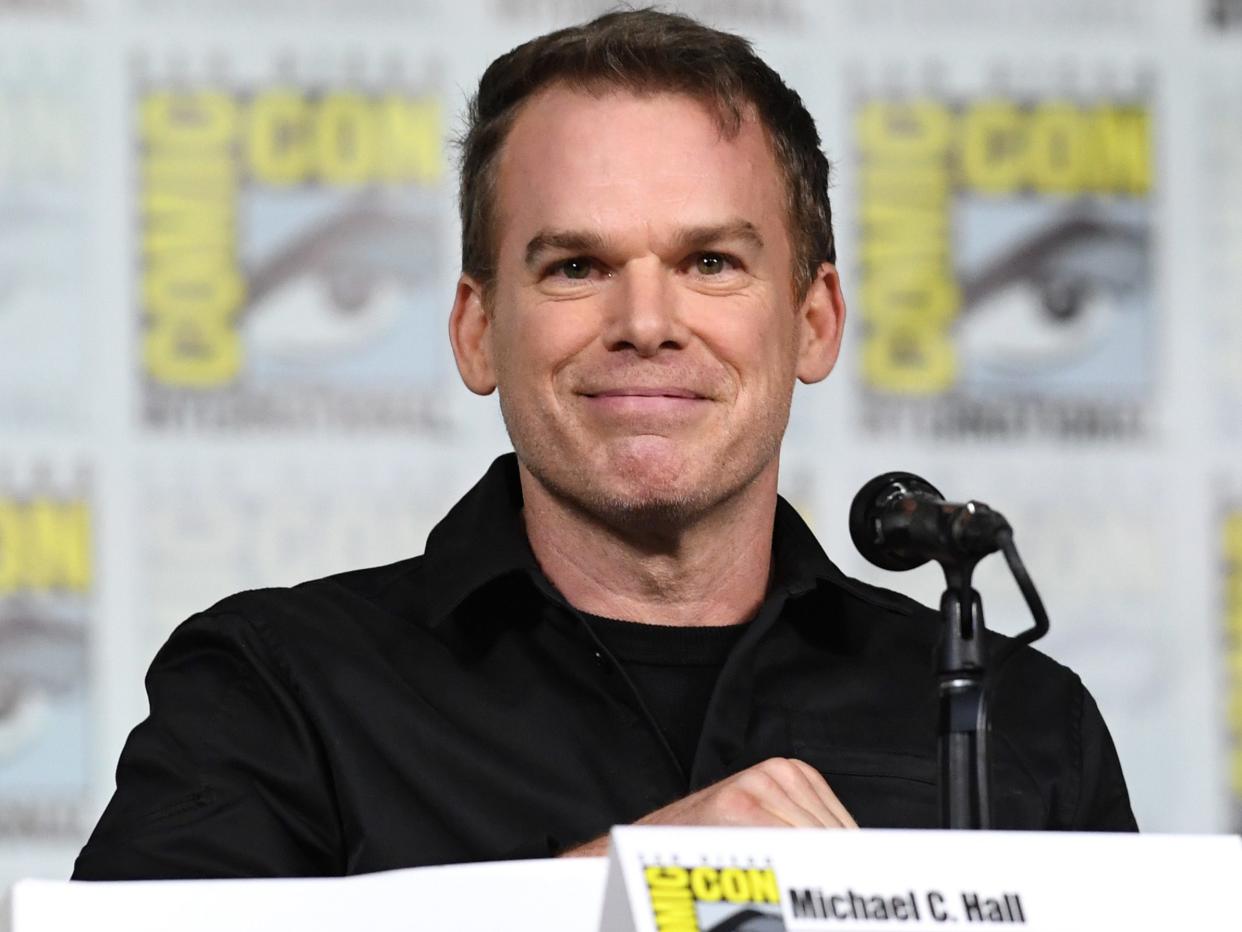 SAN DIEGO, CALIFORNIA - JULY 26: Michael C. Hall is seen onstage during “Dexter: Original Sin” | San Diego Comic Con at San Diego Convention Center on July 26, 2024 in San Diego, California. (Photo by Jon Kopaloff/Getty Images for Paramount+)