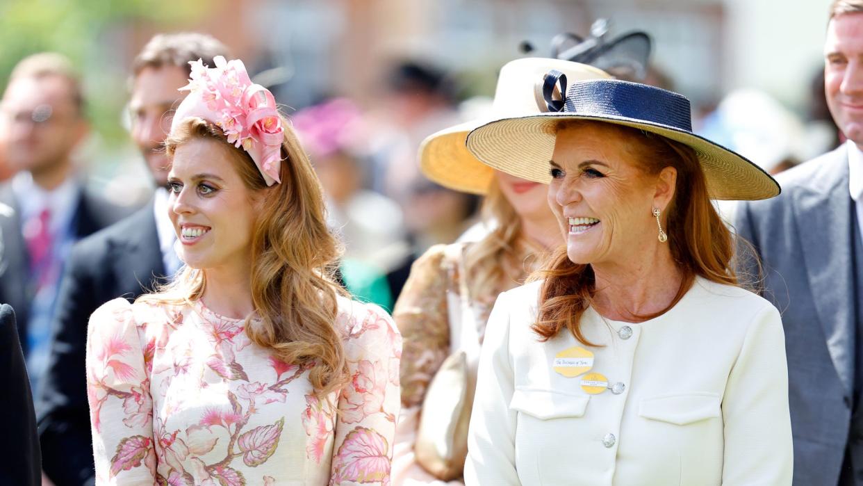 Sarah Ferguson and Princess Beatrice at Royal Ascot