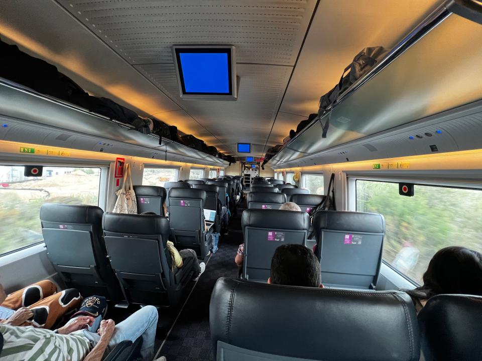 Train carriage in Madrid.