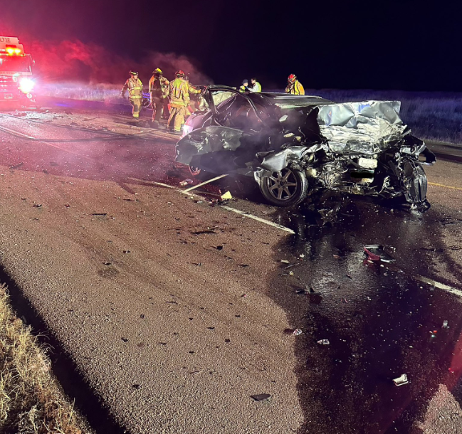 Multi-car crash Marksheffel Road