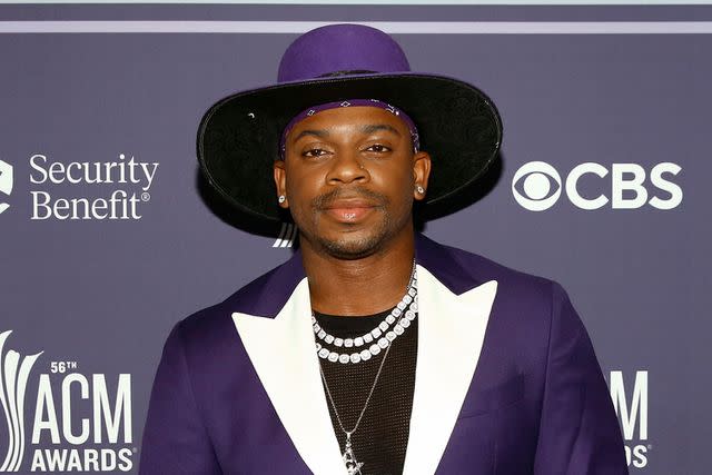 Terry Wyatt/ACMA2021/Getty Images Jimmie Allen in Nashville in April 2021