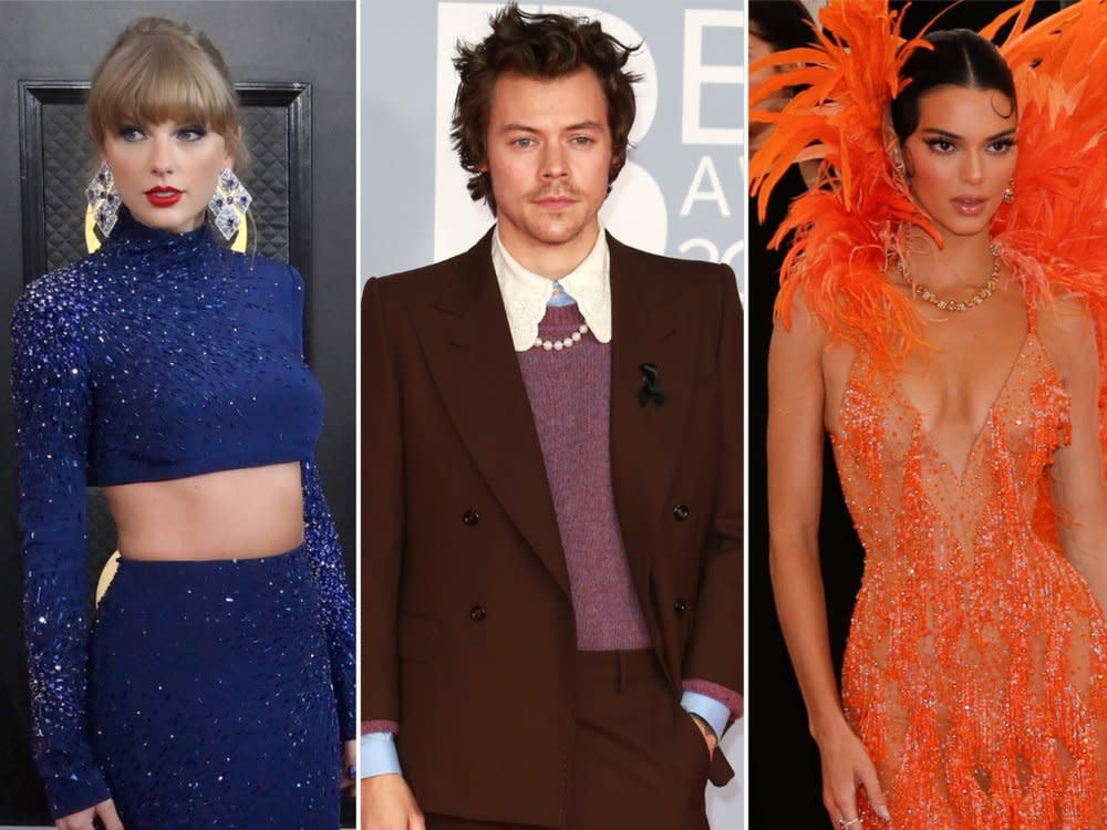 Von Taylor Swift (l.) bis Kendall Jenner (r.) - die Liste von Harry Styles' Verflossenen ist lang. (Bild: imago images / UPI Photo / Cubankite/Shutterstock.com / imago/UPI Photo)