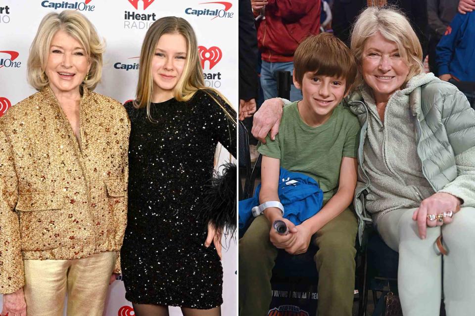 <p>Dave Kotinsky/Getty ; Michael Simon/Shutterstock</p> Martha Stewart and Jude Stewart attend iHeartRadio z100