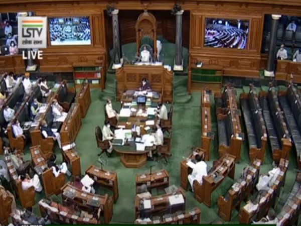 Visual from Lok Sabha