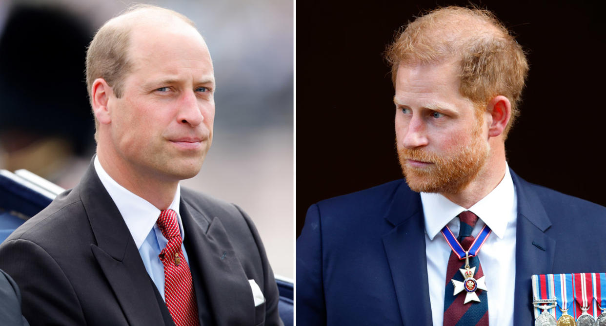 Prince William (left) and Prince Harry (right).