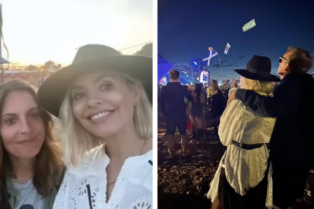 Holly Willoughby gave fans a glimpse of her Glastonbury experience after missing Monday’s This Morning (Instagram/Holly Willoughby)