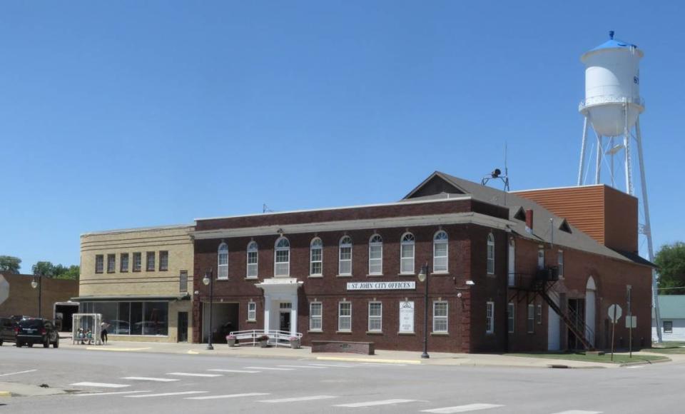 St. John City Hall, formerly known as “Convention Hall,” which was used for a large Ku Klux Klan rally in 1923.