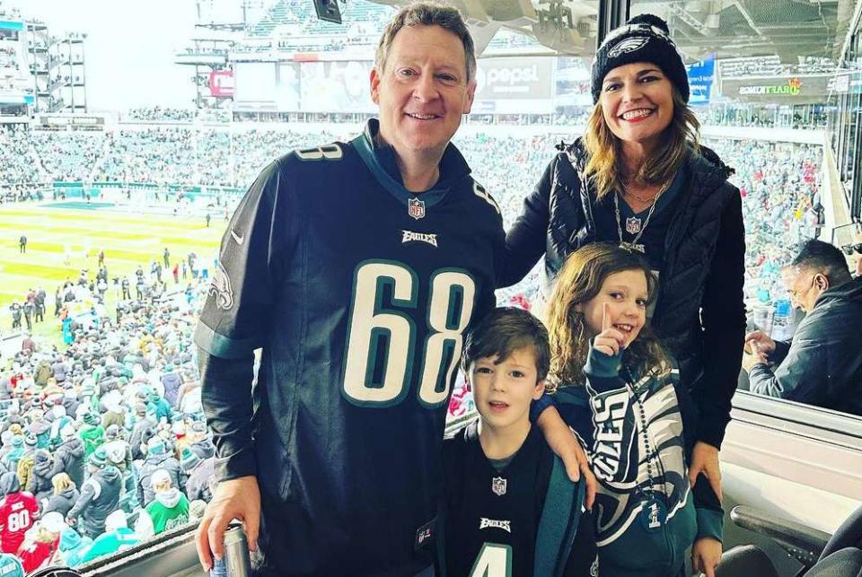 Savannah Guthrie/Instagram Savannah Guthrie, husband Michael Feldman and their children Vale and Charles