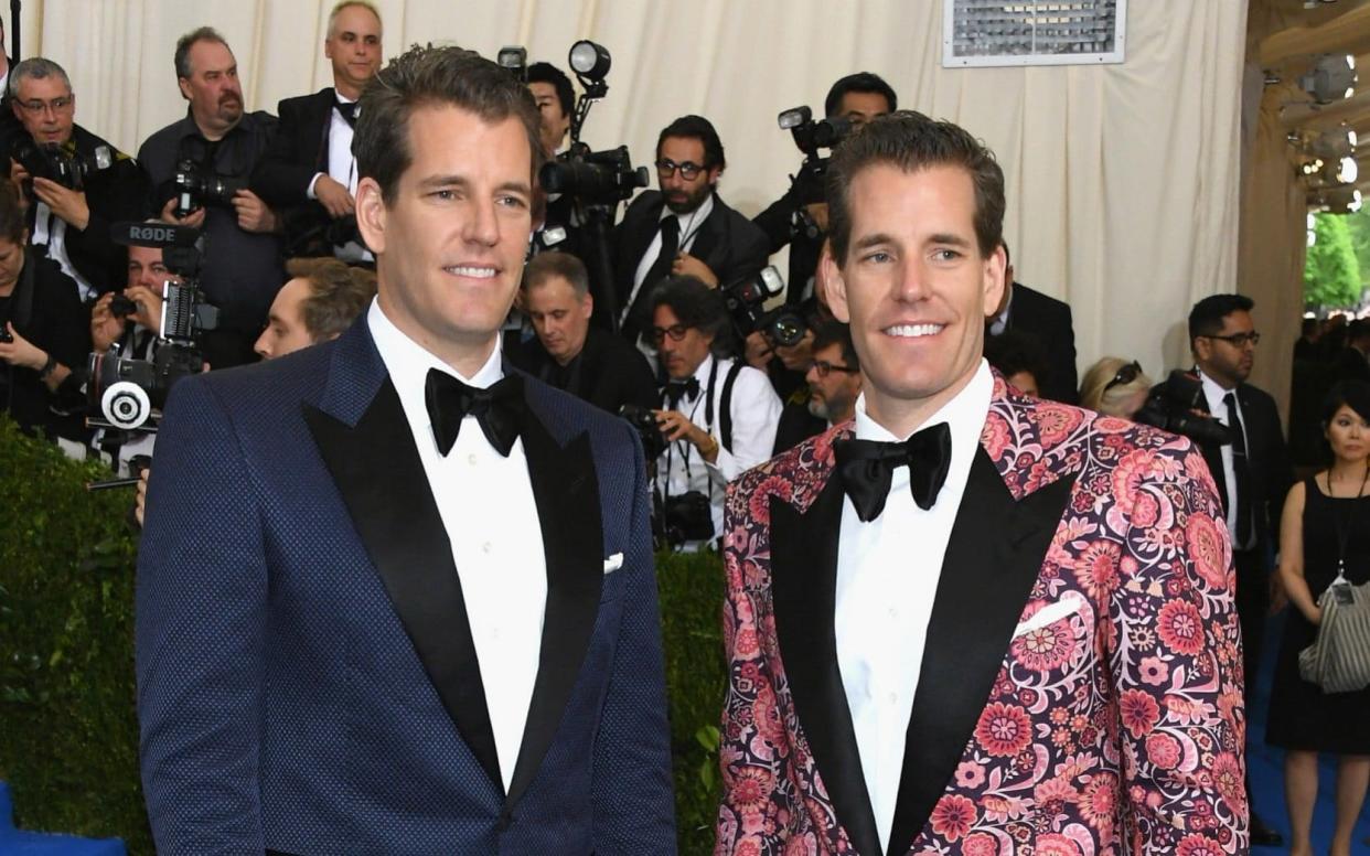 Cameron and Tyler Winklevoss at the Met Gala in 2017 - Getty Images