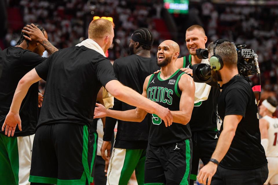 Will the Boston Celtics beat the Miami Heat in Game 5 of their NBA Playoffs series? NBA picks, predictions and odds weigh in on Wednesday's game.