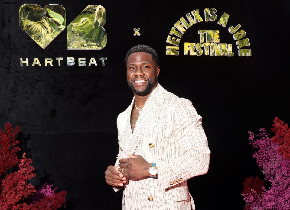 Kevin Hart is recounting the ill-advised foot race with a former NFL player that landed him in a wheelchair.