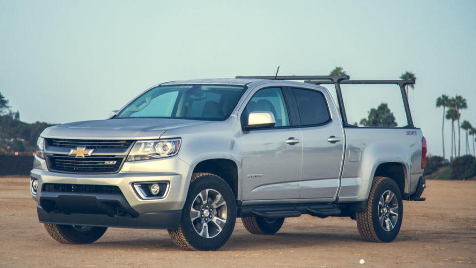<p>The quiet, clever, and capable Colorado offers nearly as much utility as full-size pickups—minus the lane-hogging size. Powertrains mirror those of the GMC Canyon. A 200-hp, 2.5-liter four with 191 lb-ft of torque is standard; optional are a 3.6-liter V6 (305 horsepower, 269 lb-ft) and a 2.8-liter turbo-diesel four (181 horsepower, 369 lb-ft), which has a maximum towing capacity of 7700 pounds, and a lofty highway fuel-economy rating of 31 mpg for the rear-drive model.</p><p><span>Other choices are extended- or crew-cab body styles, two bed lengths, and rear- or four-wheel drive. A six-speed manual is available on base models, while others get a six-speed automatic. The cabin is quiet and comfortable, although a bit cramped for rear-seat passengers. The Colorado also offers thoroughly modern features such as rear backup camera, optional 8.0-inch touchscreen infotainment, and available 4G LTE internet connectivity.<br></span></p><p><span><span><a rel="nofollow noopener" href="http://www.caranddriver.com/chevrolet/colorado" target="_blank" data-ylk="slk:COLORADO REVIEWS, SPECS, AND MORE;elm:context_link;itc:0;sec:content-canvas" class="link ">COLORADO REVIEWS, SPECS, AND MORE</a><br></span></span></p><p><span><span><span><a rel="nofollow noopener" href="http://www.caranddriver.com/flipbook/medium-done-well-mid-size-pickups-ranked?src=jag&mag=cdb&dom=fb" target="_blank" data-ylk="slk:This post originally appeared on Car and Driver.;elm:context_link;itc:0;sec:content-canvas" class="link "><em>This post originally appeared on Car and Driver.</em></a><br></span></span></span></p>