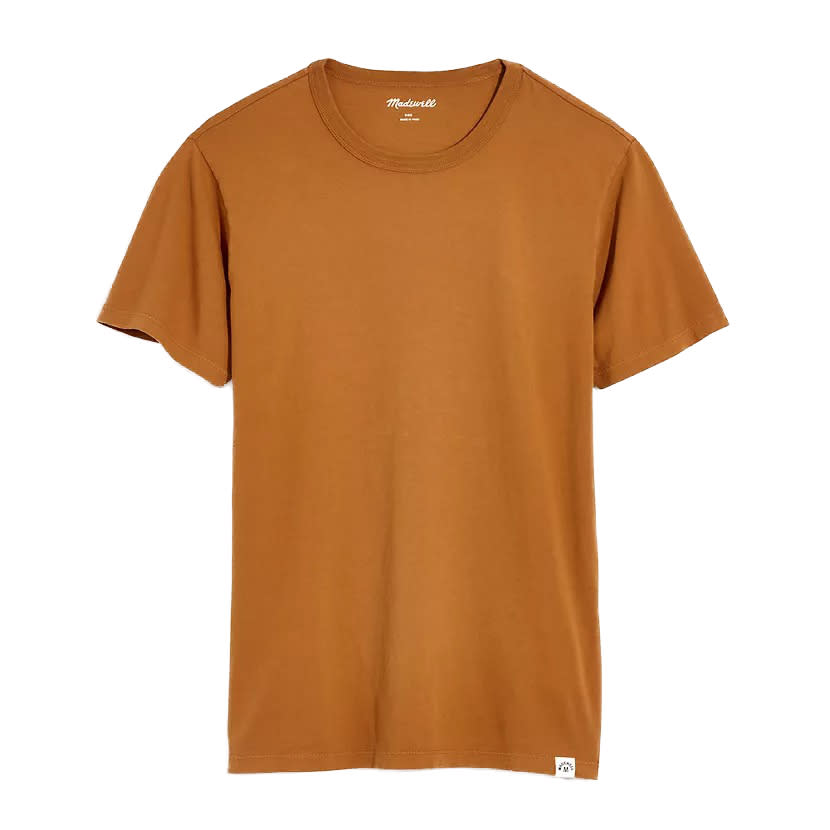 Madewell Garment Dyed Allday Crewneck T-Shirt, best men's t shirts