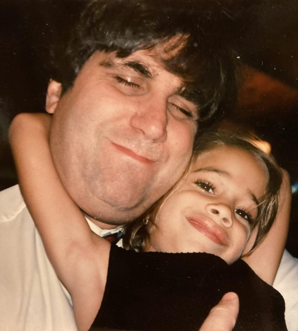 Patriot Ledger reporter Fred Hanson and his godchild, Lara McDermott of Jacksonville, Florida.