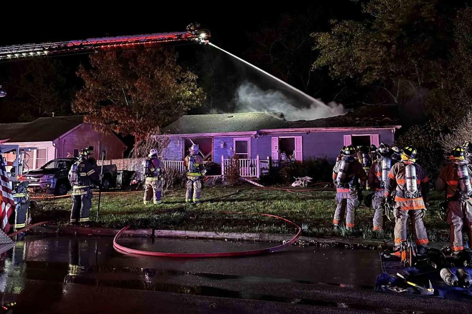 <p>Stafford Township Police Department/Facebook</p> A house explosion in Stafford Township, New Jersey, on Oct. 31, 2023, claimed the life of homeowner Kevin Thomas, said police