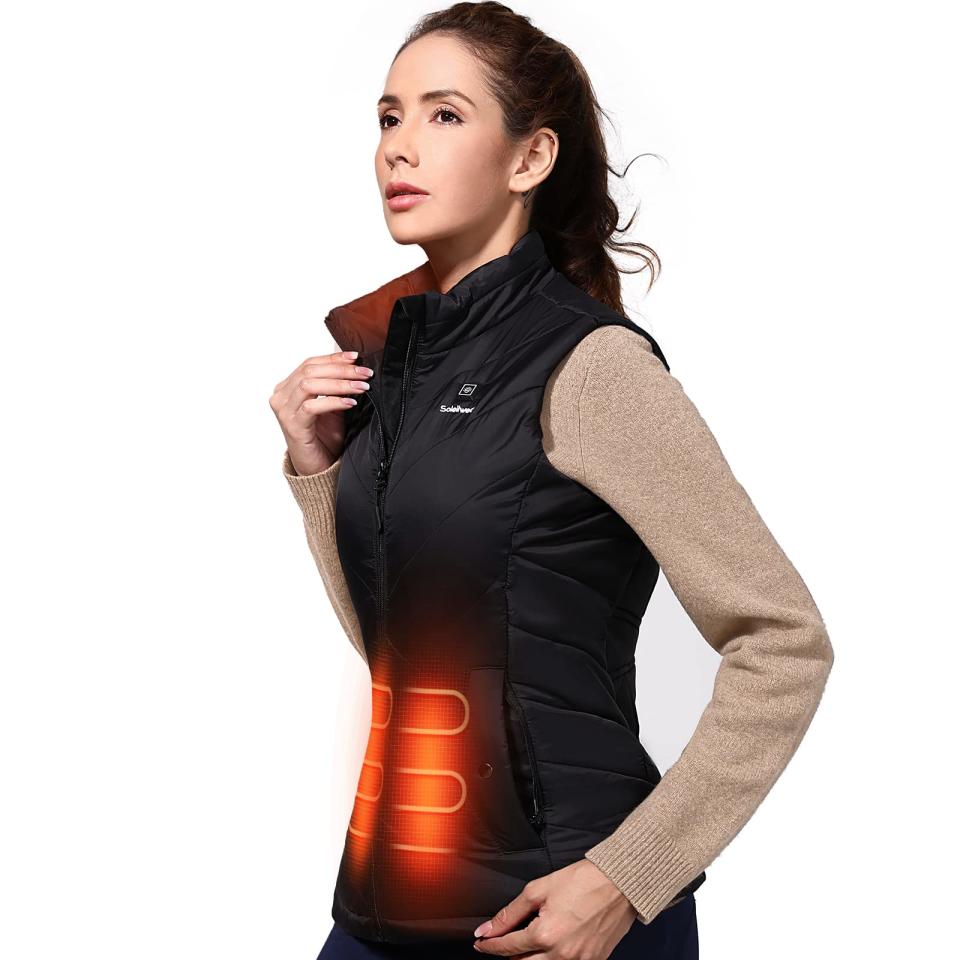 Soleilwear Women's Heated Vest. Image via Amazon.