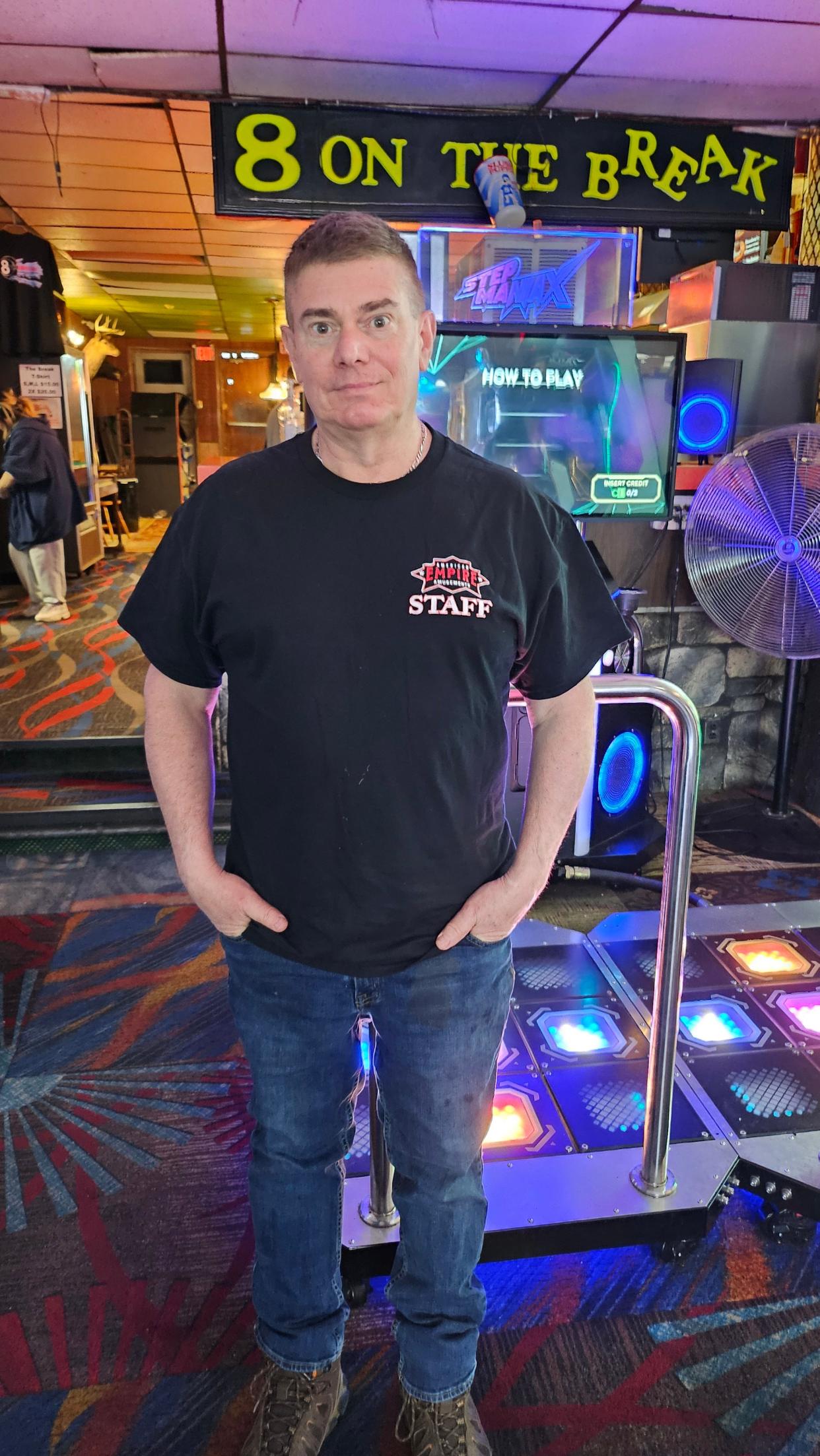 Chris Cotty, owner of The Break Arcade.
