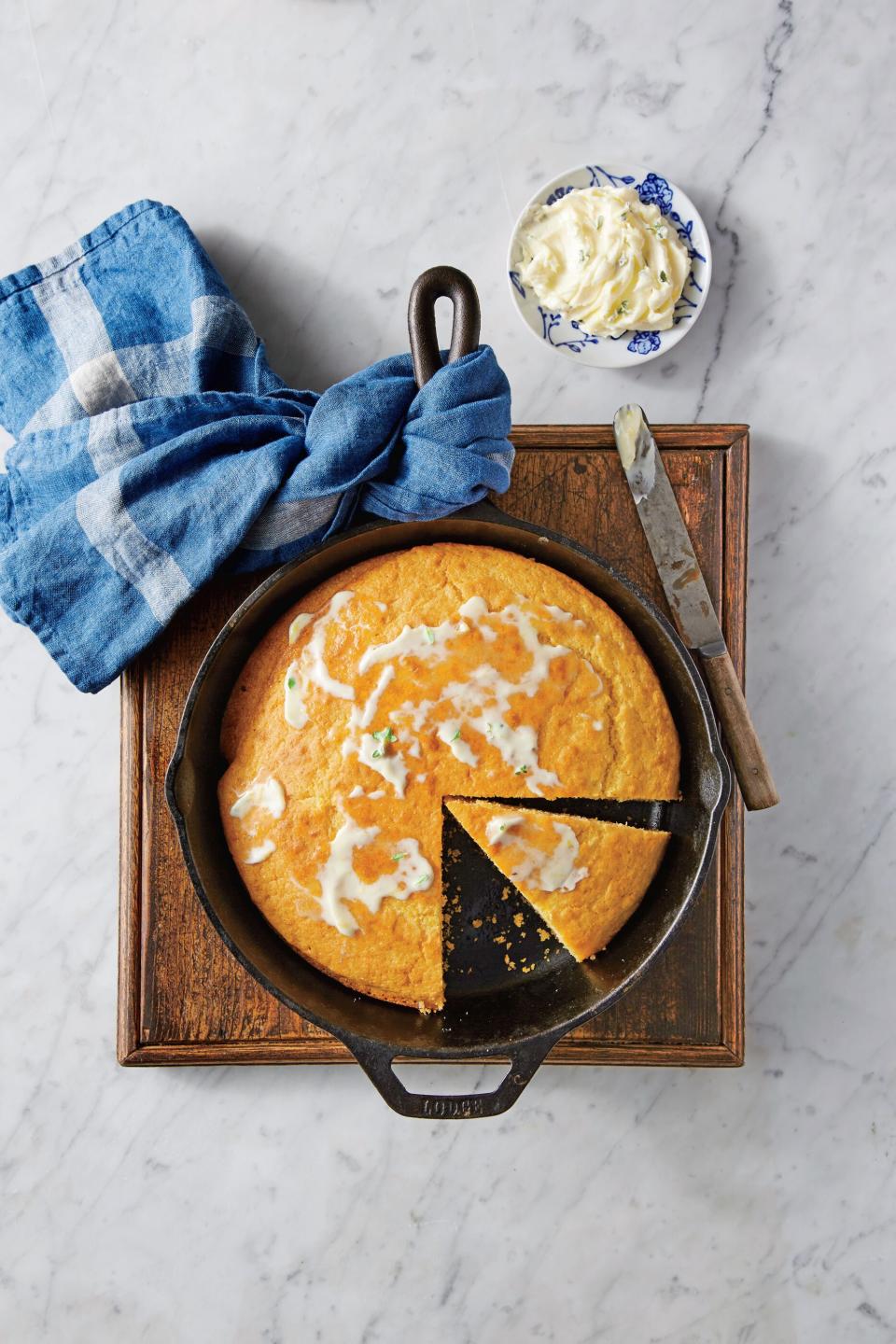 Cornbread with Lemon-Thyme Butter